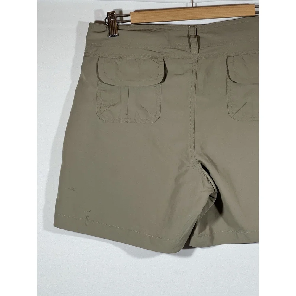 Bimini Bay Hiking Shorts Womens 10 Tan Outdoor Camping Utility Casual